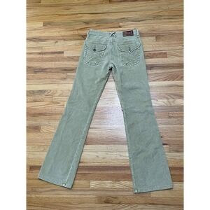 L.e.i Women's‎ 3 Brown Pant Corduroy Cotton Ankle Straight Y2k Low Vintage